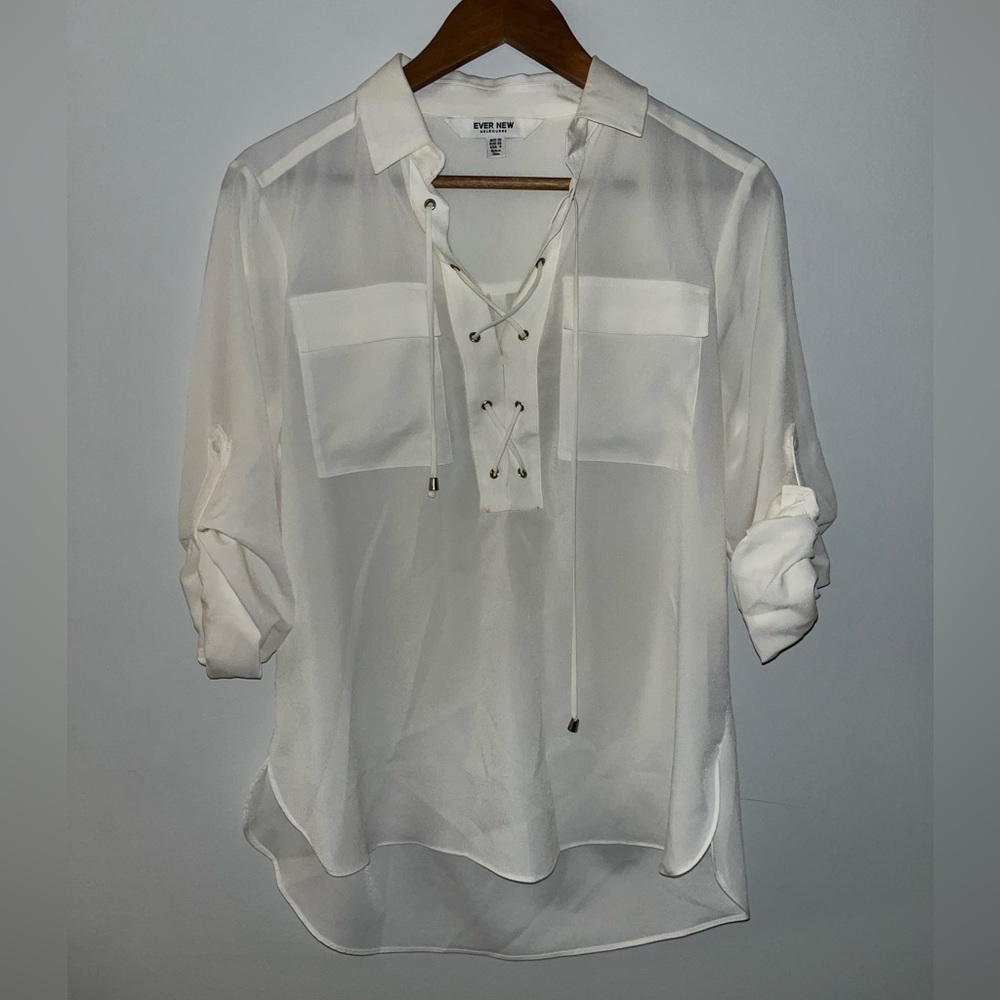 Ever New Melbourne White Blouse